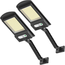 Load image into Gallery viewer, ENGREPO Solar Lights Outdoor, 1000LM 168 LEDs Solar Powered Motion Sensor Light, Security Waterproof Solar Flood Light for Deck, Fence, Patio, Front Door, Gutter, Yard, Shed, Path, Garden. 2 Pack