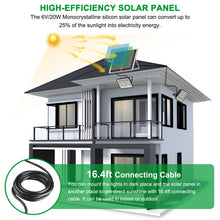 Load image into Gallery viewer, ENGREPO Solar Flood Light Outdoor Auto On/Off Dusk to Dawn with Remote Control 1500LM Dual 144LEDs 6000K Bright White Floodlights Ip65 Waterproof Solar Power Light for Yard, Garden, Shed, Barn.