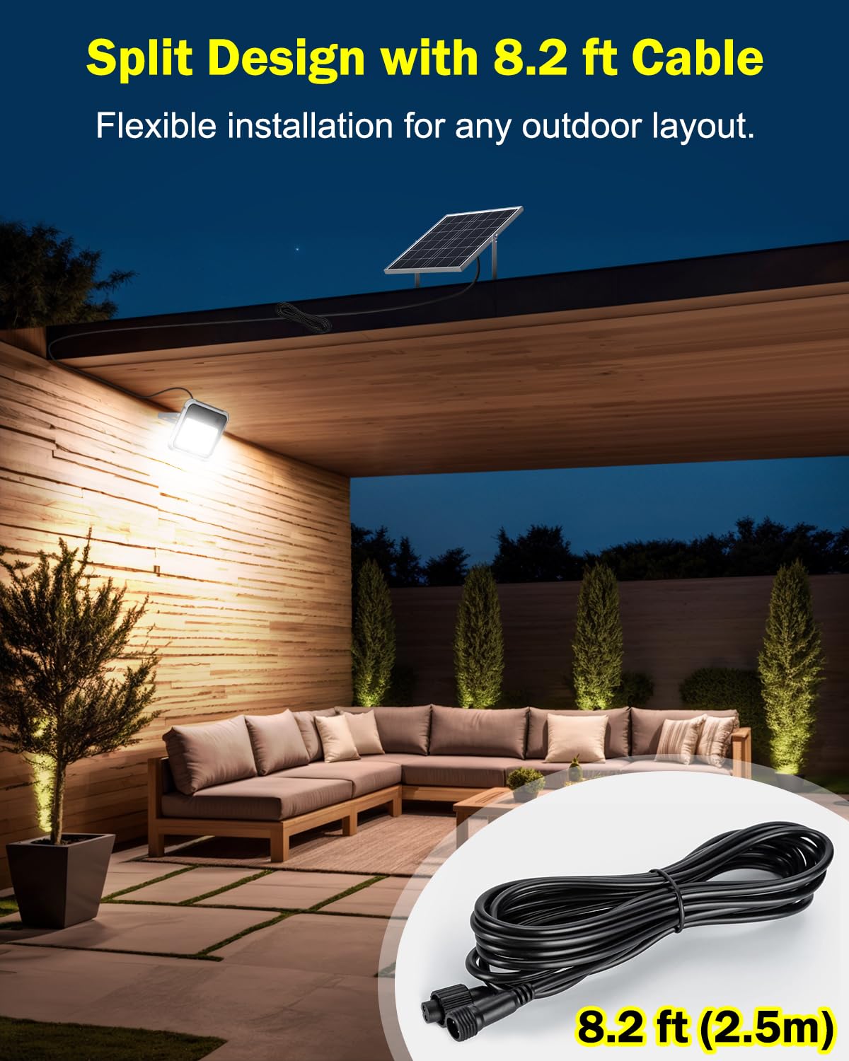 ENGREPO Solar Light Outdoor, 10000LM Solares Dusk to Dawn Auto On/Off