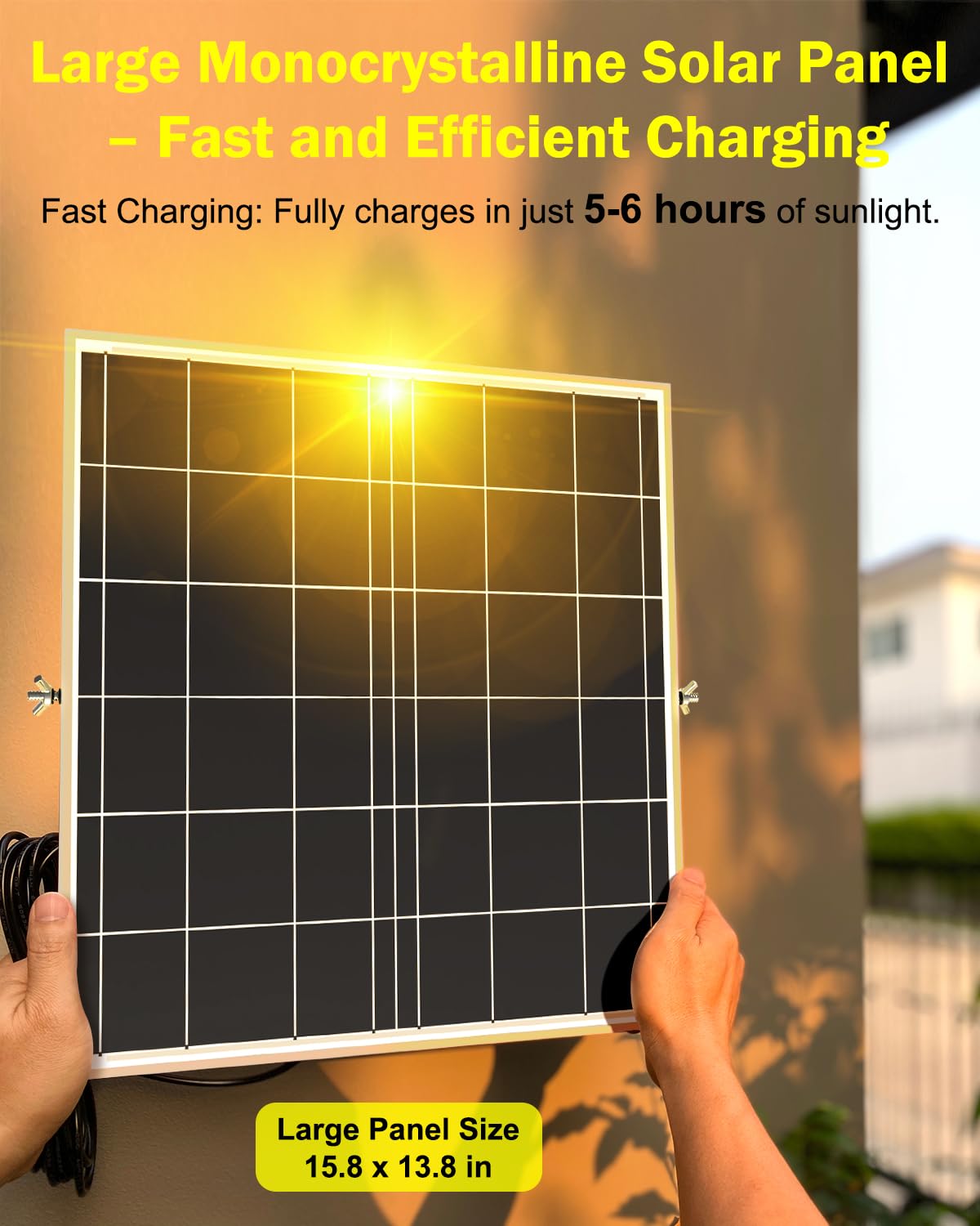 ENGREPO Solar Light Outdoor, 10000LM Solares Dusk to Dawn Auto On/Off