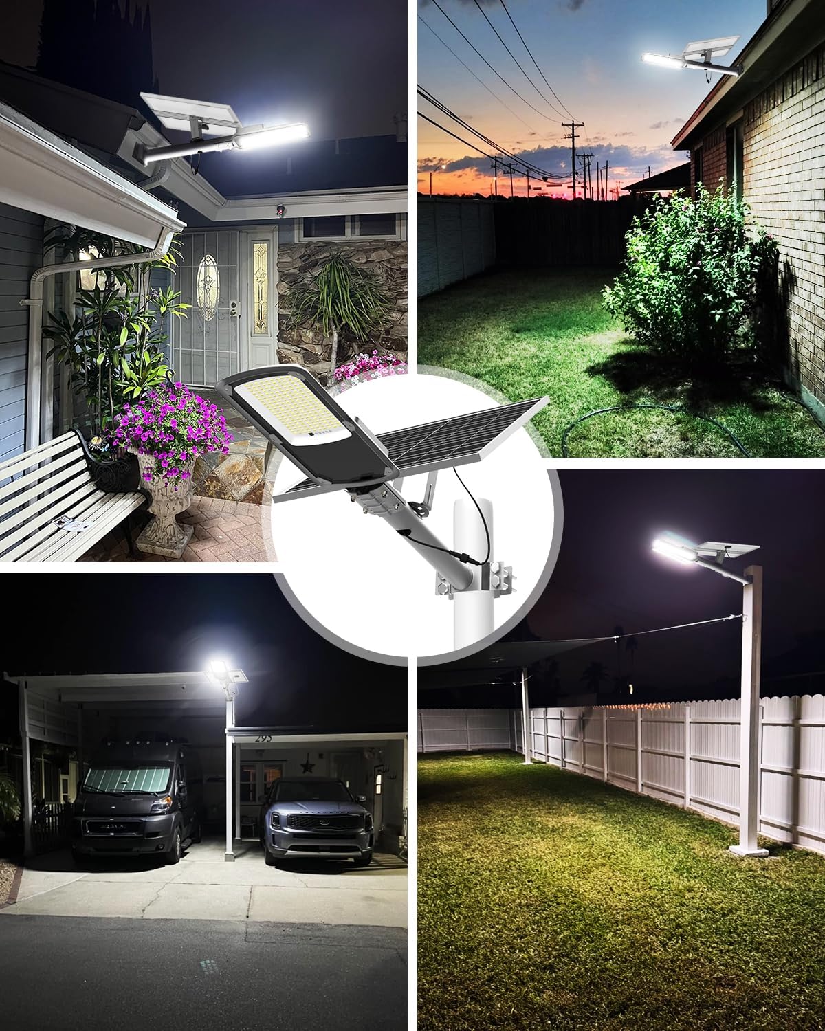 ENGREPO Solar Street Lights Outdoor