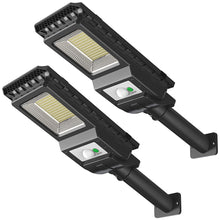 Load image into Gallery viewer, ENGREPO Solar Lights Outdoor, 1000LM 156 LEDs Solar Powered Motion Sensor Light, Security Wireless Waterproof Solar Flood Light for Yard, Fence, Garden, Patio, Front Door, Shed, Deck, Path. 2 Pack