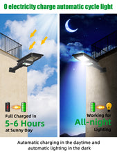 Load image into Gallery viewer, ENGREPO Solar Lights Outdoor, 1000LM 156 LEDs Solar Powered Motion Sensor Light, Security Wireless Waterproof Solar Flood Light for Yard, Fence, Garden, Patio, Front Door, Shed, Deck, Path. 2 Pack