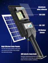 Load image into Gallery viewer, ENGREPO Solar Lights Outdoor, 1000LM 156 LEDs Solar Powered Motion Sensor Light, Security Wireless Waterproof Solar Flood Light for Yard, Fence, Garden, Patio, Front Door, Shed, Deck, Path. 2 Pack