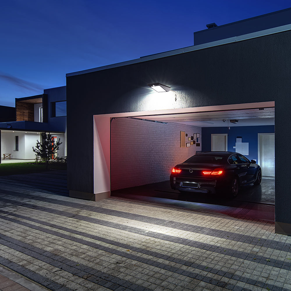 ENGREPO 2 Pack Solar Lights Outdoor, 48 LED Adjustable Security Lighting Wireless Motion Sensor Light IP65 Waterproof for Yard, Garage, Garden, Patio, Deck. Black…