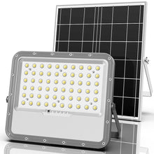 Load image into Gallery viewer, ENGREPO Solar Lights Outdoor 10000LM Auto On/Off Dusk to Dawn Light with 20000mAh Battery, IP65 Waterproof Outside Solar Powered Security Flood Light with Remote Control for Wall Porch Shed Barn.
