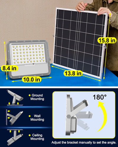ENGREPO Solar Lights Outdoor 10000LM Auto On/Off