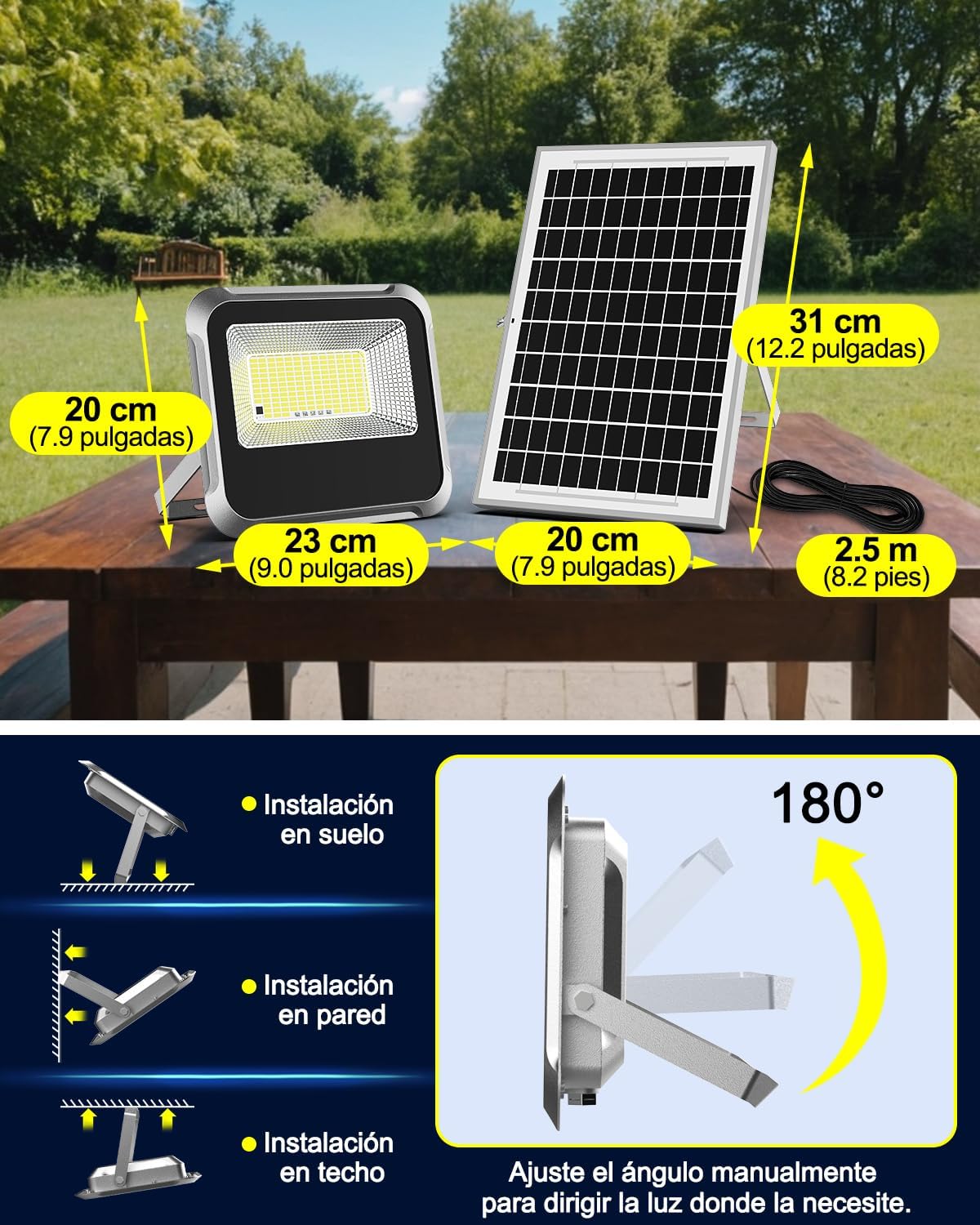 ENGREPO Solar Light Outdoor