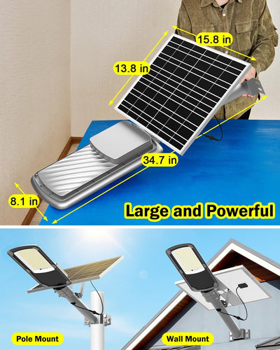 ENGREPO Solar Street Lights Outdoor