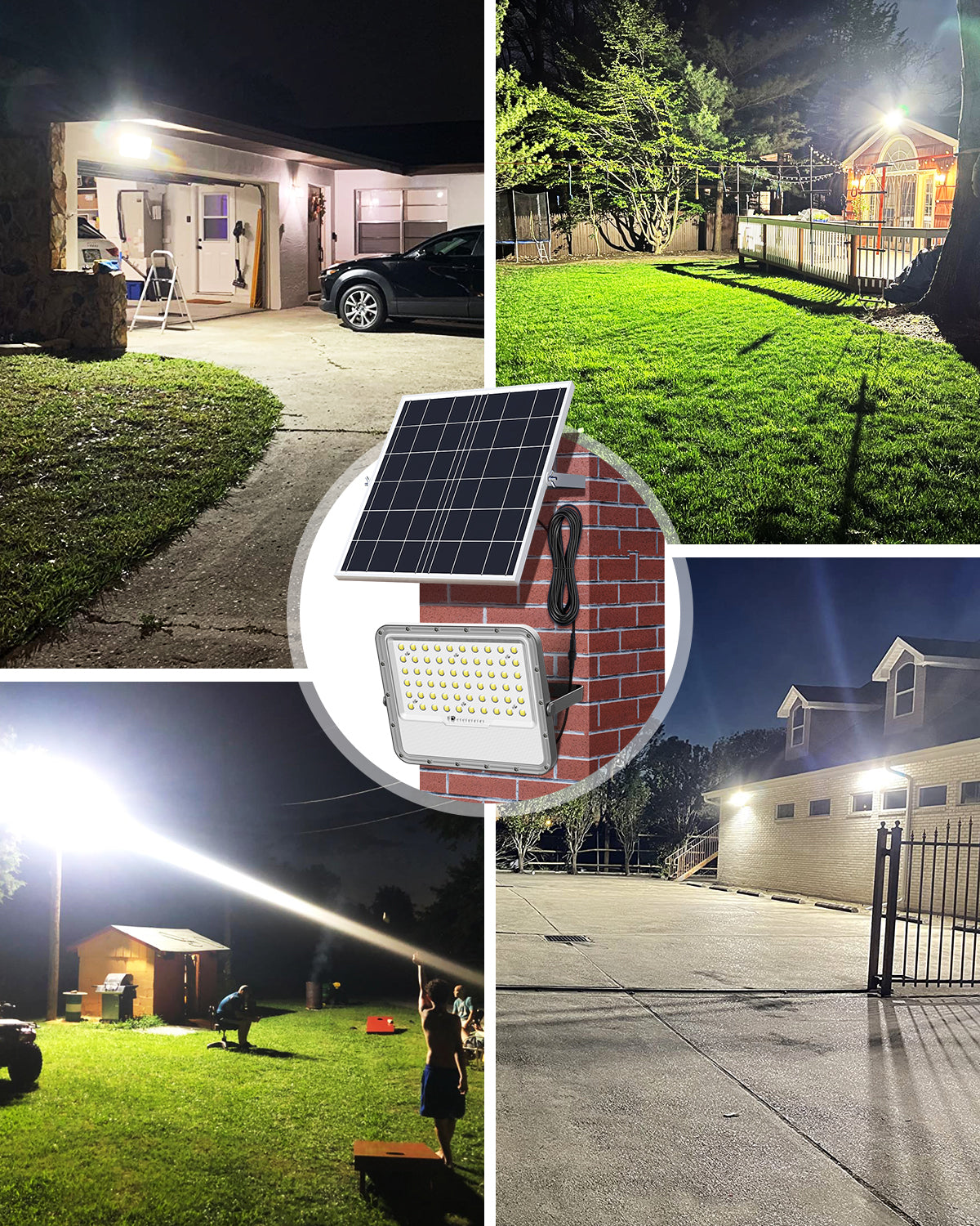 ENGREPO Solar Lights Outdoor 10000LM Auto On/Off