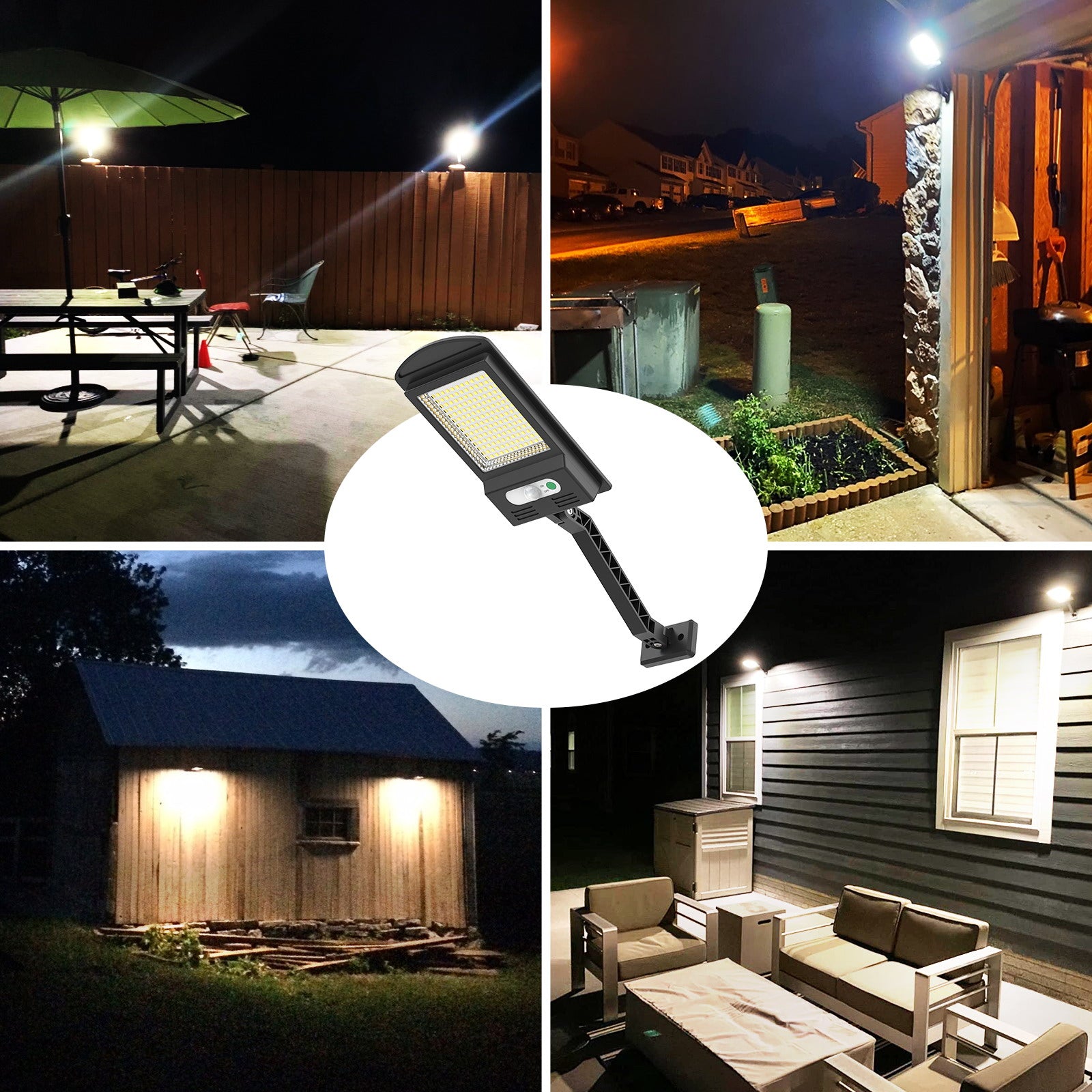 ENGREPO Solar Lights Outdoor, 1000LM 168 LEDs