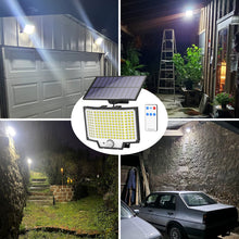 Load image into Gallery viewer, ENGREPO Outdoor Solar Lights, 160 LED Wireless Waterproof Solar Flood Light, Security Motion Sensor Solar Lights for Outside, Luces Solares with 16.5ft Cable for Fence, Yard, Path. 4 Pack
