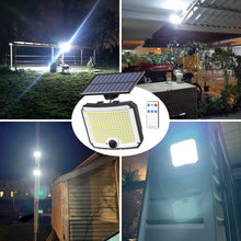 Load image into Gallery viewer, ENGREPO 4 Pack Solar Lights 208 LEDs Solar Powered Motion Sensor Light Security Waterproof Solar Flood Light with 16.5ft Cable for Yard, Fence, Garden, Patio, Front Door, Shed, Deck, Path.
