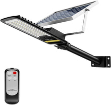 Load image into Gallery viewer, ENGREPO Solar Street Lights Outdoor, 80 Watts Security Flood Light Auto On/Off Dusk to Dawn with Remote Control for Yard, Garden, Street, Basketball Court
