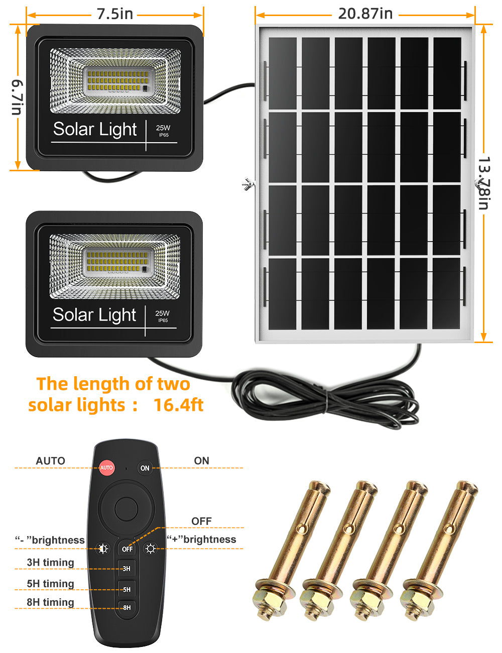 ENGREPO Solar Flood Light